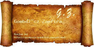 Gombócz Zamfira névjegykártya